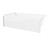 Swanstone 60 x 30 Solid Surface Bathtub with Left Hand Drain in White - VP6030CTMINL.010