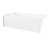 Swanstone  VP6030CTMMR.010 60 x 30 Solid Surface Bathtub with Right Hand Drain in White