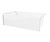 Swanstone VP6032CTMINL.010 60 x 32 Solid Surface Bathtub with Left Hand Drain in White
