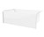 Swanstone 60 x 32 Solid Surface Bathtub with Left Hand Drain in White - VP6032CTMML.010