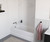 Swanstone 30 x 60 x 57 Veritek Smooth Glue up Tub Wall Kit in White - TF57000.010