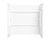 Swanstone  BA03060.010 30 x 60 x 60 Veritek Smooth Direct to Stud Tub Wall Kit in White