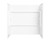 Swanstone BA03060.010 30 x 60 x 60 Veritek Smooth Direct to Stud Tub Wall Kit in White
