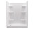 Swanstone 60 x 30 Solid Surface Alcove Left Hand Drain Four Piece Shower in White - VP6030CSL.010