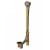 Geberit Bath Waste and Overflow Subassembly Tubular Brass Rough In with 1/2" Brass Slip Joint - 151.450.00.1