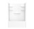 Swanstone 60 x 32 Solid Surface Alcove Left Hand Drain Four Piece Tub Shower in White - VP6032CTSMML.010