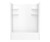 Swanstone 60 x 30 Solid Surface Alcove Left Hand Drain Four Piece Tub Shower in White - VP6030CTSMN2AL.010