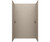 Swanstone 30 x 60 x 60 Smooth Glue up Tub Wall Kit in Limestone - SS00603.218