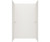 Swanstone 30 x 60 x 72 Smooth Glue up Tub Wall Kit in Birch - SS00723.226