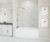 Swanstone TSMK723062.221 30 x 62 x 72 Traditional Subway Tile Glue up Tub Wall Kit in Carrara
