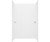 Swanstone MSMK723262.221 32 x 62 x 72 Modern Subway Tile Glue up Tub Wall Kit in Carrara
