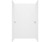 Swanstone 32 x 62 x 72 Traditional Subway Tile Glue up Tub Wall Kit in Carrara - TSMK723262.221