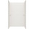 Swanstone 32 x 62 x 72 Traditional Subway Tile Glue up Tub Wall Kit in Birch - TSMK723262.226