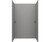 Swanstone 34 x 62 x 72 Traditional Subway Tile Glue up Tub Wall Kit in Ash Gray - TSMK723462.203
