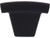 Top Knobs Sanctuary Arched 1 1/2" Length Bar Knob, Flat Black - TK1BLK