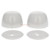 Gerber  G0099287 Bowl Bolt Caps & Washers for All Gerber Gravity Toilets Plastic (Bag of 2) - White