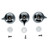 Gerber G0060004 Metal Handle Pack for 3 Valve - Chrome