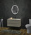 Vanity Art  VA31E-B Large Frameless Oval Led Wall Mounted Bathroom Vanity Mirror In Black