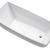 Vanity Art VA6841 67" x 31" Freestanding Acrylic Bathtub With Round Overflow And Pop-Up Drain - White/Polished Chrome Trim