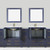 Vanity Art  VA3030-96B 96 Inch Double Sink Bathroom Vanity Set With Ceramic Vanity Top With Soft Closing Doors And Drawers - Blue