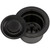 Ruvati Deep Basket Strainer Drain for Kitchen Sinks all Metal 3-1/2 inch - Gunmetal Black Stainless Steel - RVA1027BL