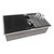 Ruvati 17 x 16 inch Black Composite Dual-Tier Cutting Board for Workstation Sinks - RVA1233BWC