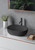 Ruvati 19-inch Matte Black epiStone Solid Surface Modern Bathroom Vessel Sink - RVB2119BK