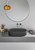 Ruvati 23-inch Matte Black epiStone Solid Surface Modern Bathroom Vessel Sink - RVB2550BK