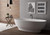 Ruvati 69-inch White epiStone Solid Surface Oval Freestanding Bath Tub Viola - RVB6732WH