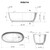 Ruvati 59-inch Matte White epiStone Solid Surface Oval Freestanding Bath Tub Canali - RVB6744WH