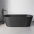 Ruvati 67-inch Black epiStone Solid Surface Oval Freestanding Bath Tub Omnia Matte - RVB6750BK Ruvati 67-inch Black epiStone Solid Surface Oval Freestanding Bath Tub Omnia Matte - RVB6750BK