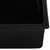 Ruvati 30-inch Fireclay Undermount / Drop-in Topmount Kitchen Sink Single Bowl - Glossy Black - RVL3030BK