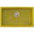 Ruvati 30-inch Fireclay Undermount / Drop-in Topmount Kitchen Sink Single Bowl - Yellow - RVL3030YL