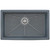 Ruvati 30-inch Fireclay Undermount / Drop-in Topmount Kitchen Sink Single Bowl - Blue- RVL3030LU