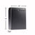 Alpine ALP451-SSB-BLK Sanitary Napkin Receptacle Stainless Steel, Black