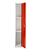 Alpine  ADI629-201-RED 72 in. H x 12 in. W Steel Single Tier Locker