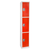 Alpine  ADI629-203-RED 72 in. H x 12 in. W Triple-Compartment Steel Storage Locker