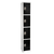 Alpine ADI629-204-BLK 72 in. H x 12 in. W 4-Compartment Steel Storage Locker