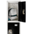 Alpine ADI629-204-BLK 72 in. H x 12 in. W 4-Compartment Steel Storage Locker