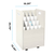 Alpine  ADI624-WHI 20-Slot Mobile Rolling Wood Blueprint Roll File Large Document Organizer