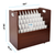 Alpine ADI626-MA 50-Slot Mobile Rolling Wood Blueprint Roll File Large Document Organizer