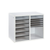 Alpine  ADI500-12-WHI 12-Compartment Wood Adjustable Paper Sorter Literature File Organizer, White