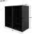 Alpine  ADI500-16-BLK 16-Compartment Wood Adjustable Paper Sorter Literature File Organizer, Black