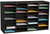 Alpine ADI500-36-BLK 36-Compartment Wood Adjustable Paper Sorter Literature File Organizer, Black