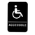 Alpine  ALPSGN-39-10pk 9 in. x 6 in. ADA Handicap Accessible Sign with Braille 10 Pack
