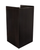 Alpine ALP476-BLK Black 40 Gallon Wood Receptacle Enclosure with Drop Hole and Tray Shelf