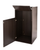 Alpine ALP476-BLK Black 40 Gallon Wood Receptacle Enclosure with Drop Hole and Tray Shelf