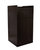 Alpine ALP476-BLK Black 40 Gallon Wood Receptacle Enclosure with Drop Hole and Tray Shelf