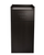 Alpine ALP476-BLK Black 40 Gallon Wood Receptacle Enclosure with Drop Hole and Tray Shelf