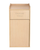 Alpine ALP476-MEO Oak 40 Gallon Wood Receptacle Enclosure with Drop Hole and Tray Shelf